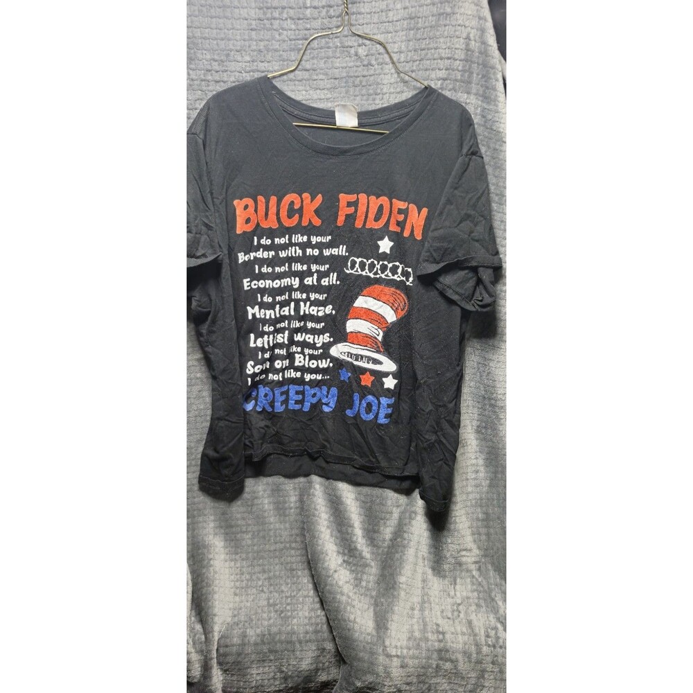 Buc* Fiden Political Parody Tee • Dr Seuss Style Satire • Port & Company 3TG • B